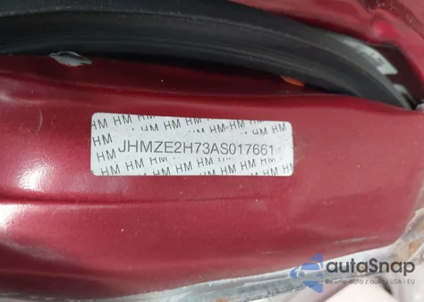 2010 Honda Insight Ex из США, поврежденный, VIN JHMZE2H73AS017661